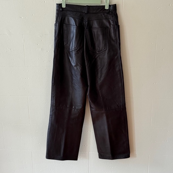 Vintage BOVINES Straight-Leg Leather Pants - Picture 10 of 11